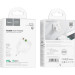 HOCO Зарядний пристрій HOCO C111A Lucky 1xUSB-C PD30W + 1xUSB QC3.0 White (6931474790866)