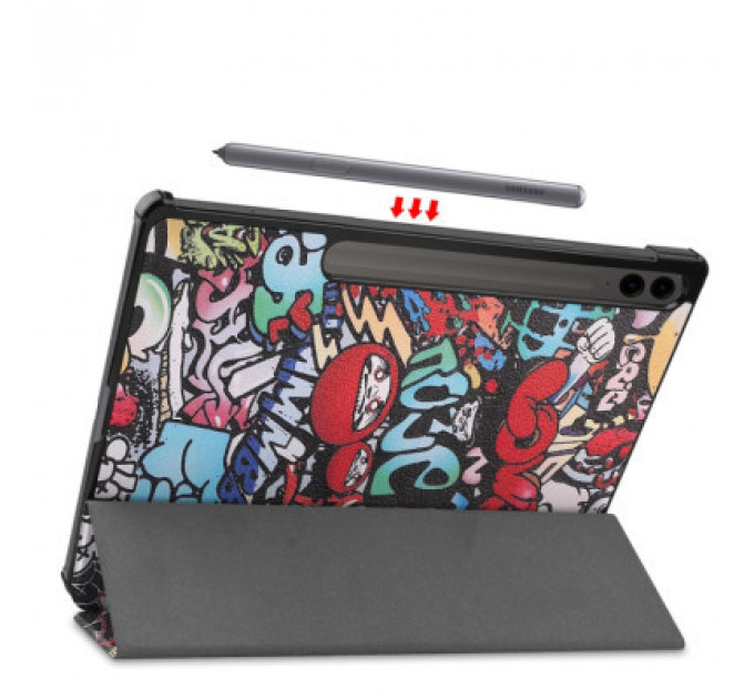 Чохол до планшета BeCover Smart Case Samsung Tab S9 Plus (SM-X810/SM-X816)/S9 FE Plus (SM-X610/SM-X616) 12.4" Graffiti (710377)