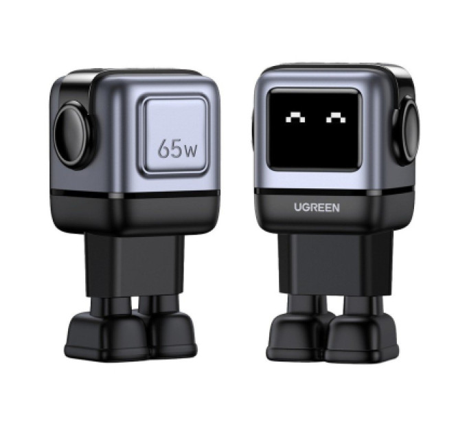 Ugreen Зарядний пристрій Ugreen 1xUSB + 2xUSB-C 65W GaN CD361 gray (25685B)