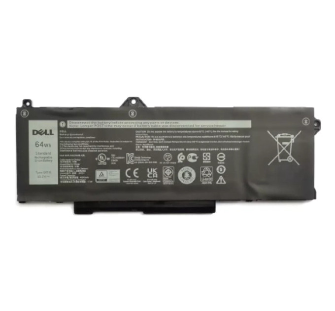 Акумулятор до ноутбука Dell Latitude 5421 GRT01, 4000mAh (64Wh), 4cell, 15.2V, Li-ion (A71065)