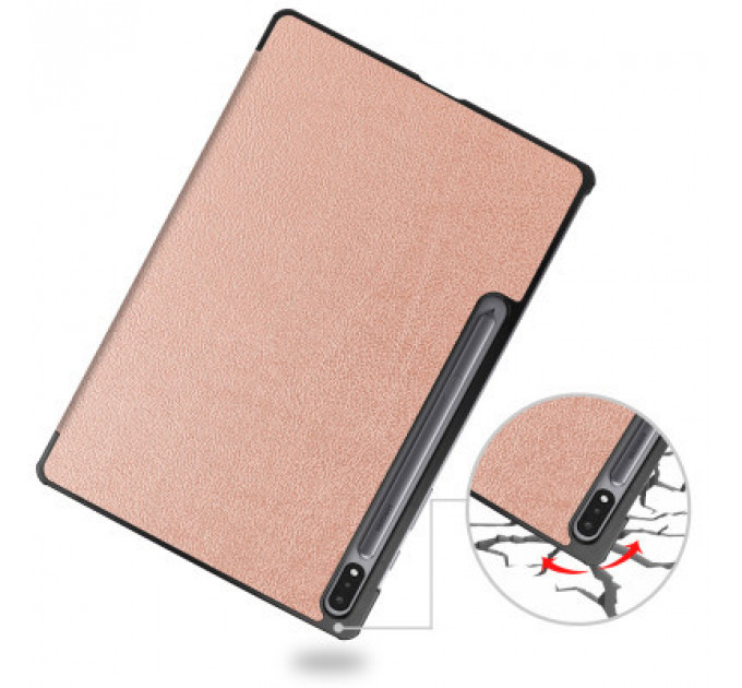 Чохол до планшета BeCover Smart Case Samsung Tab S9 Plus (SM-X810/SM-X816)/S9 FE Plus (SM-X610/SM-X616) 12.4" Rose Gold (710326)