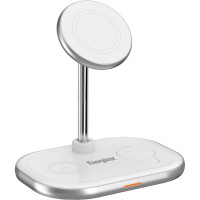 Зарядний пристрій Energizer 15W 3-in-1 magnetic wireless white (WCP303)