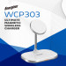 Energizer Зарядний пристрій Energizer 15W 3-in-1 magnetic wireless white (WCP303)