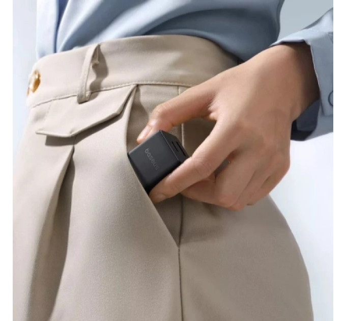 Baseus Зарядний пристрій Baseus 1xUSB-C PD20W + 1xUSB + cable USB-C to USB-C white (P10111608113-01)