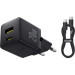 Baseus Зарядний пристрій Baseus 1xUSB-C PD20W + 1xUSB + cable USB-C to USB-C white (P10111608113-01)