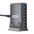 XoKo Зарядний пристрій XoKo 2xUSB-C PD3.1 140W + 2xUSB-C PD100W + 1xUSB-C PD65W + 3xUSB QC30W GaN (QC-600)