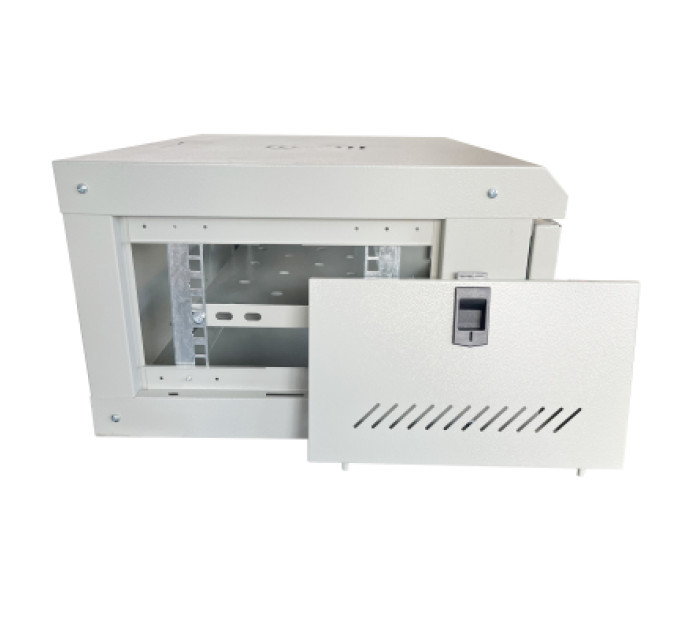 GEAR Шафа настінна GEAR 4U 19" 600x600x240 мм, + полка 19", grey (GWMSN-4U-600-600G)