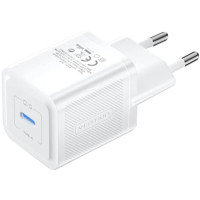 Зарядний пристрій Vention 1xUSB-C PD20W GaN + cable USB-C to USB-C white (TZ-FEPW0-EU-01)