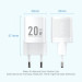 Vention Зарядний пристрій Vention 1xUSB-C PD20W GaN + cable USB-C to USB-C white (TZ-FEPW0-EU-01)