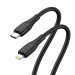 Дата кабель USB-C to Lightning 1.0m PD30W textured PVC black ColorWay (CW-CBPDCL094-BK)