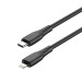 Дата кабель USB-C to Lightning 1.0m PD30W textured PVC black ColorWay (CW-CBPDCL094-BK)