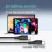 Дата кабель USB-C to Lightning 1.0m PD30W textured PVC black ColorWay (CW-CBPDCL094-BK)