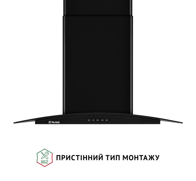 Витяжка декоративна зі склом  PERFELLI GRASSI 6HMB NERO