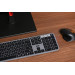 Клавіатура мембранна 2E KS240 110key, WL/BT, EN/UK/RU, сіро-чорний