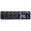Клавіатура мембранна 2E KS240 110key, WL/BT, EN/UK/RU, сіро-чорний