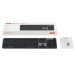 Клавіатура мембранна 2E KS240 110key, WL/BT, EN/UK/RU, сіро-чорний