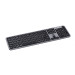 Клавіатура мембранна 2E KS240 110key, WL/BT, EN/UK/RU, сіро-чорний