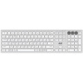 Клавіатура ножнична 2E KS270 105key, WL/BT, EN/UK/RU, сріблясто-білий