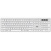 Клавіатура ножнична 2E KS270 105key, WL/BT, EN/UK/RU, сріблясто-білий