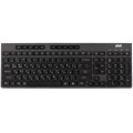Клавіатура мембранна 2E KS280 120key, WL/BT, EN/UK/RU, silent, чорно-сіра