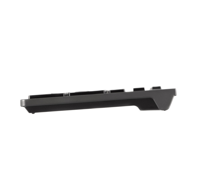 Клавіатура мембранна 2E KS280 120key, WL/BT, EN/UK/RU, silent, чорно-сіра