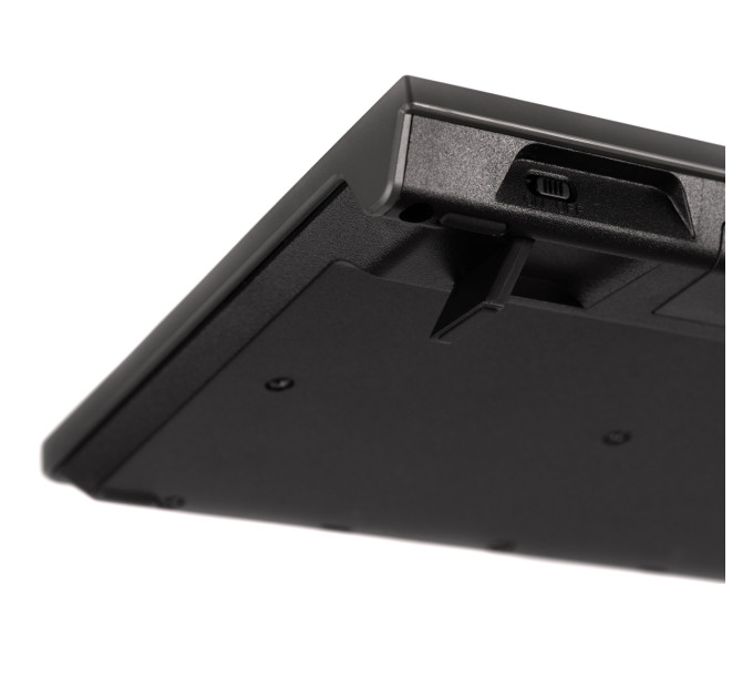 Клавіатура мембранна 2E KS280 120key, WL/BT, EN/UK/RU, silent, чорно-сіра