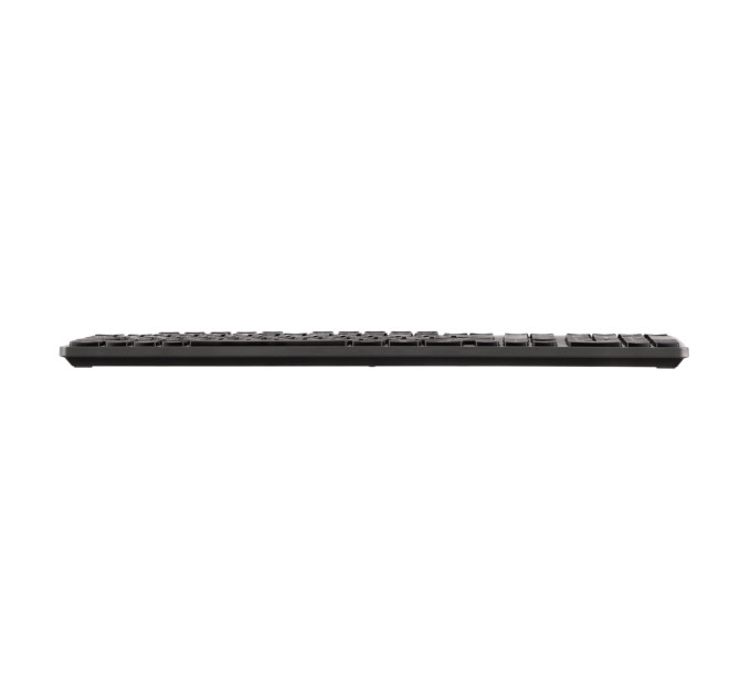 Клавіатура мембранна 2E KS280 120key, WL/BT, EN/UK/RU, silent, чорно-сіра