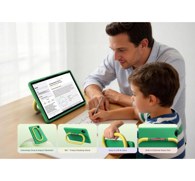 Планшет Doogee U11 Kid 11" 4ГБ, 128ГБ, 8580мА•год, Android, зелений