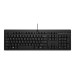 Клавіатура мембранна НР 125, 109key, USB-A, EN/UK, чорний