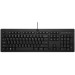 Клавіатура мембранна НР 125, 109key, USB-A, EN/UK, чорний