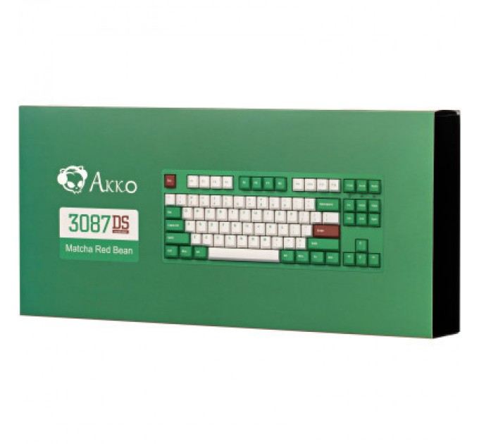 Akko Клавіатура Akko 3087 Matcha Red Bean Cherry MX Brown Green (A3087_MA_CBR)