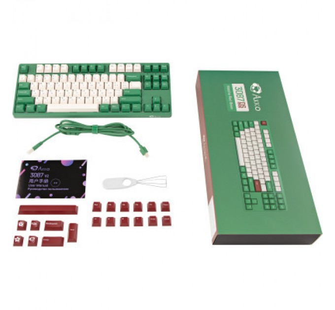 Akko Клавіатура Akko 3087 Matcha Red Bean Cherry MX Brown Green (A3087_MA_CBR)