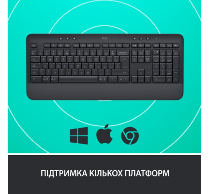 Клавіатура Logitech Signature K650 USB/Bluetooth UA Graphite (920-010945)