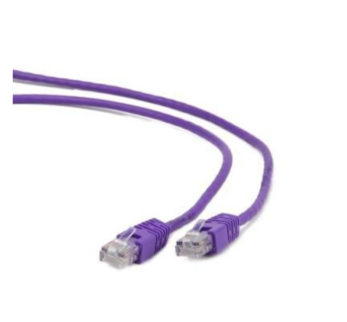 Cablexpert Патч корд Cablexpert PP12-0.25M/V, UTP, категорія. 5E, литий,  50u" штекер із фіксатором, 0.25 м, фіолетовий