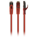 Патч корд Cablexpert PP6A-LSZHCU-R-0.5M, S/STP, литий, 50u" штекер із фіксатором, 0,5 м, червоний