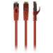 Патч корд Cablexpert PP6A-LSZHCU-R-0.5M, S/STP, литий, 50u" штекер із фіксатором, 0,5 м, червоний