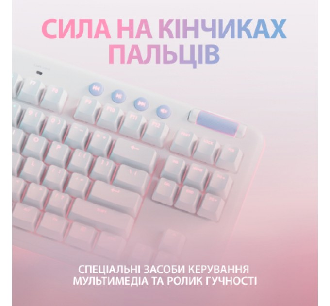 Клавіатура Logitech G713 Aurora Gaming GX Brown USB UA Off-White (920-010422)