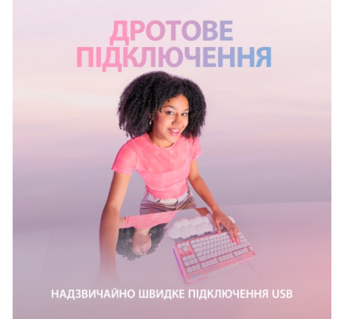 Клавіатура Logitech G713 Aurora Gaming GX Brown USB UA Off-White (920-010422)
