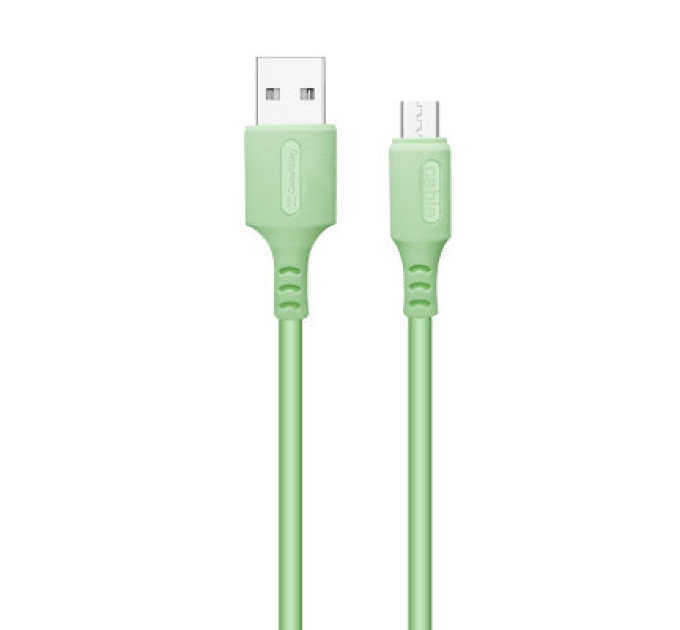 ColorWay Дата кабель USB 2.0 AM to Micro 5P 1.0m soft silicone green ColorWay (CW-CBUM042-GR)