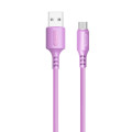 ColorWay Дата кабель USB 2.0 AM to Micro 5P 1.0m soft silicone violet ColorWay (CW-CBUM044-PU)