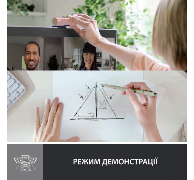 Веб-камера Logitech Brio 500 Rose (960-001421)