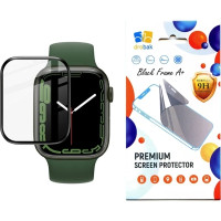 Скло захисне Drobak Apple Watch Series 10 42mm Black Frame A+ (323233)