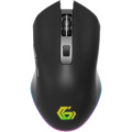 Gembird 6-кнопкова бездротова ігральна миша, що перезаряджається, з RGB-підсвічуванням Gembird MUSGW-6BL-02, USB інтерфейс