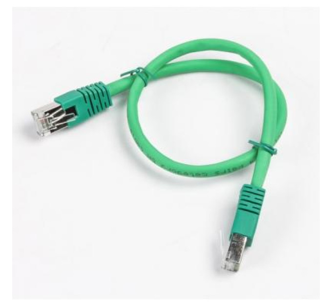 Cablexpert Патч корд Cablexpert PP6A-LSZHCU-G-0.5M, S/STP, литий, 50u" штекер із фіксатором, 0.5 м, зелений