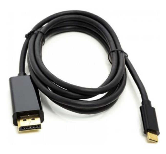 PowerPlant Кабель мультимедійний USB Type-C 3.1 Thunderbolt 3 (M) to DisplayPort (M) 1.8m 4K PowerPlant (CA911844)