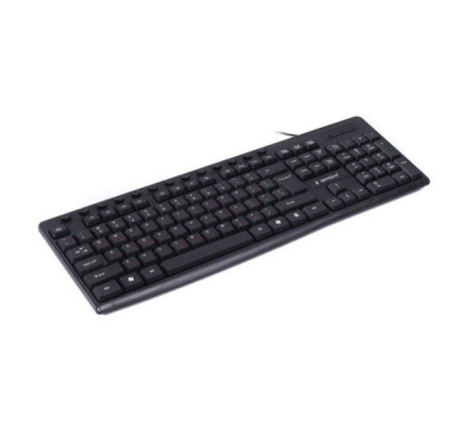 Gembird Клавіатура мультимедійна Gembird KB-UM-107-UA, українська розкладка, USB, чорний колір