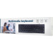 Gembird Клавіатура мультимедійна Gembird KB-UM-107-UA, українська розкладка, USB, чорний колір