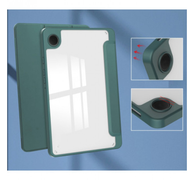 Чохол до планшета BeCover Soft Edge stylus holder Samsung Tab A9 SM-X115 8.7" Dark Green (710357)