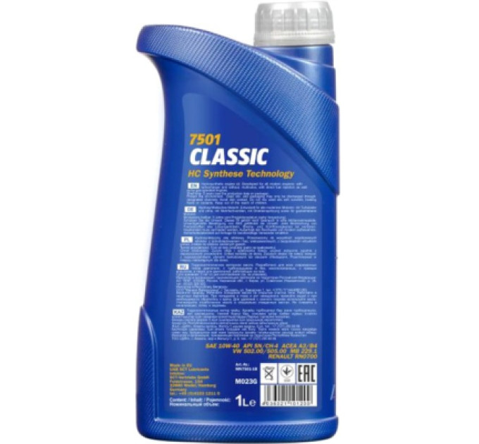 Mannol Моторна олива Mannol CLASSIC 1л 10W-40 (MN7501-1)