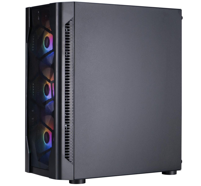 1stPlayer Корпус 1stPlayer D4-BK-4F1 Black без БЖ
